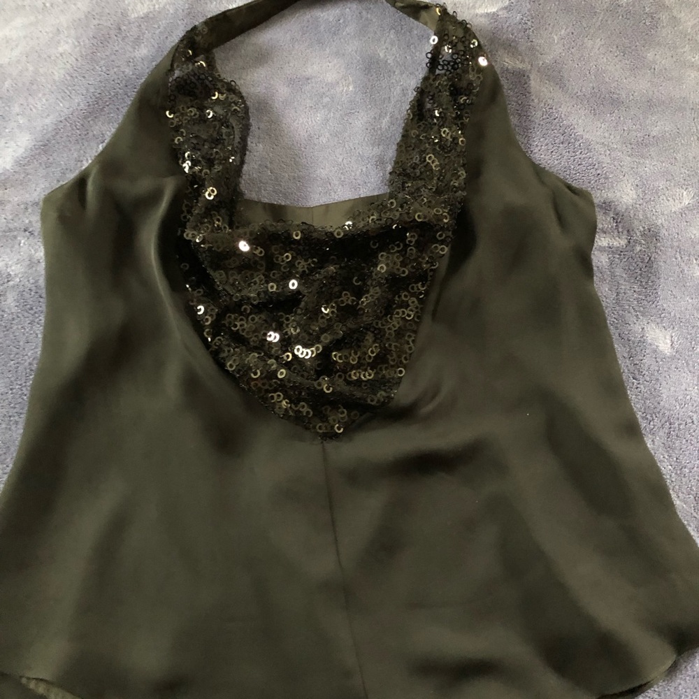 Black halter top